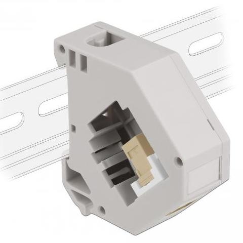 DIN railadapter met keystone module - Delock