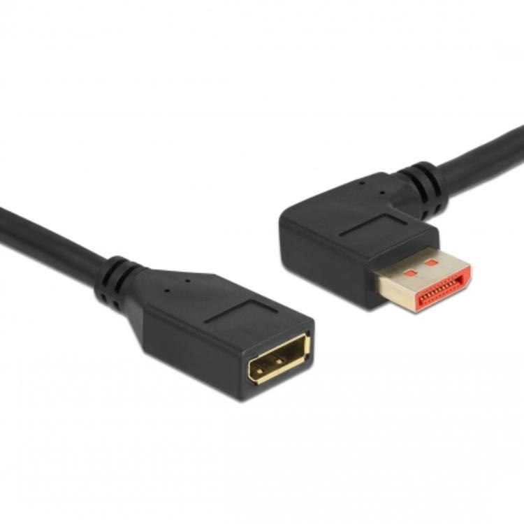 Câble d'extension Delock DisplayPort mâle 90 incliné à gauche vers Buc - Delock
