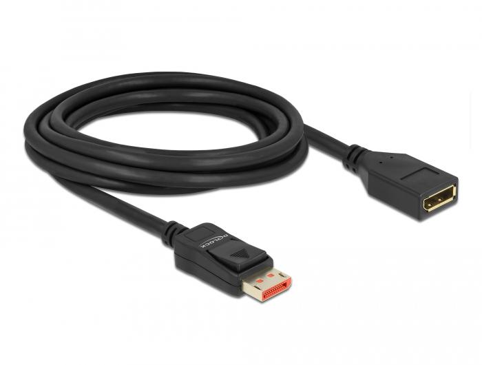 Delock DisplayPort-verlengkabel 8K 60 Hz 3 m - Delock