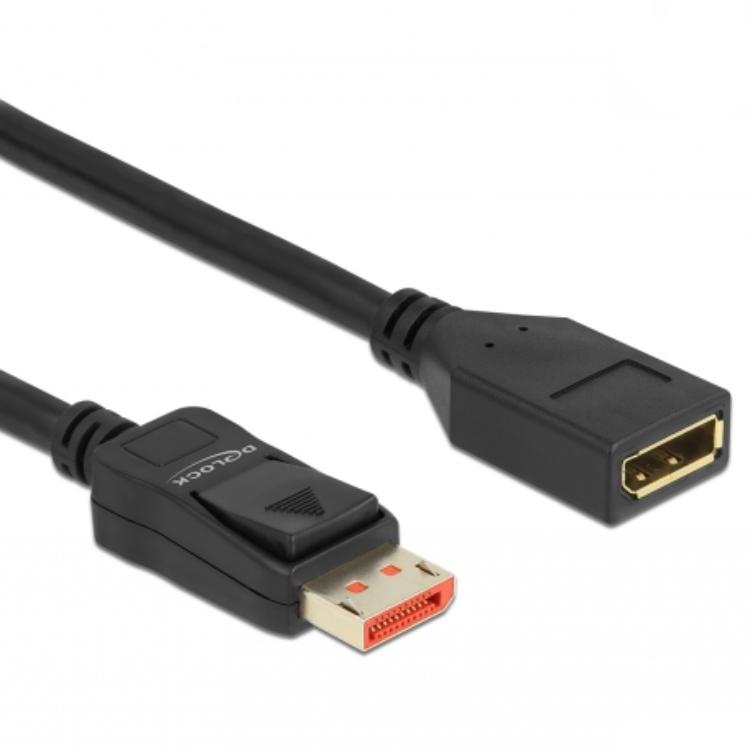 Delock DisplayPort-verlengkabel 8K 60 Hz 1 m - Delock