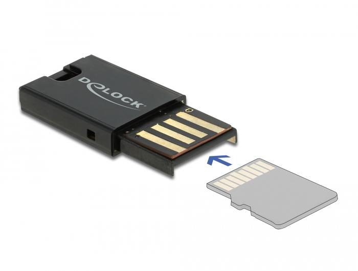 Delock USB 2.0 kaartlezer voor Micro SD geheugenkaarten - Delock