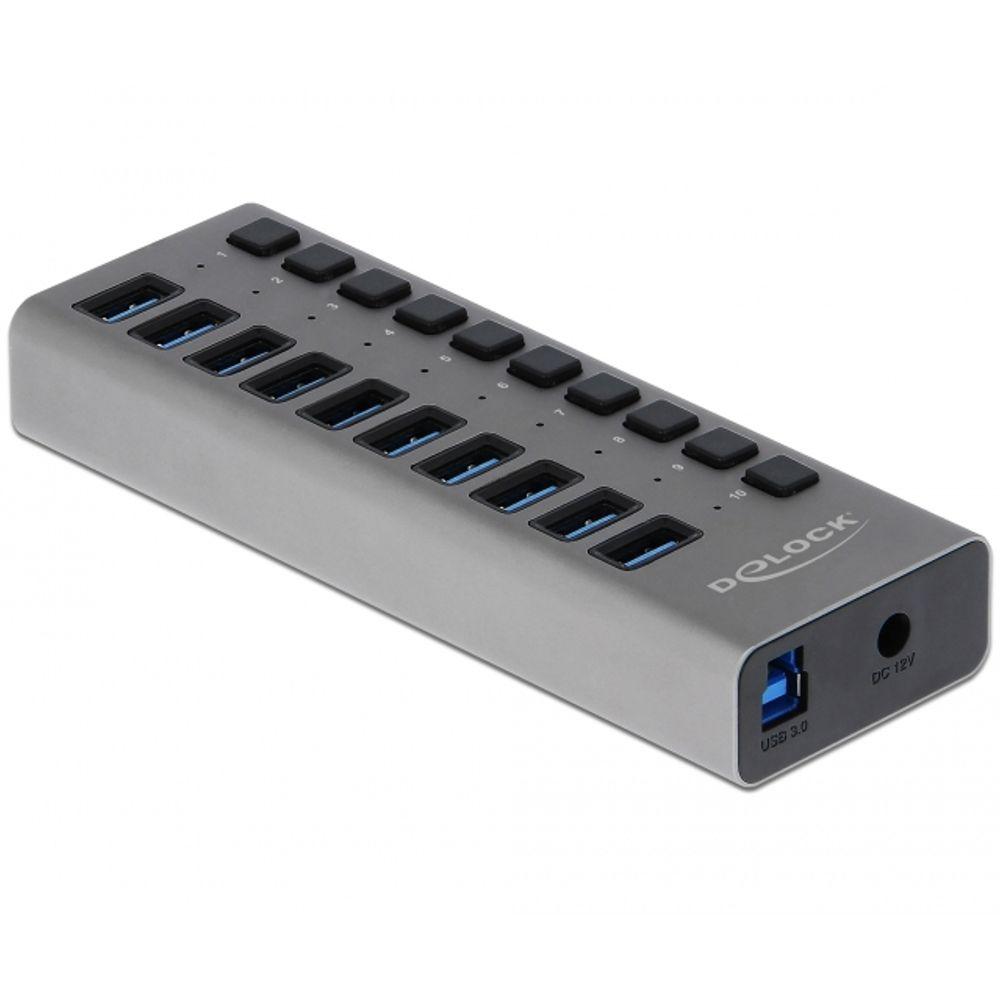 USB A hub - 10 poorten - Delock