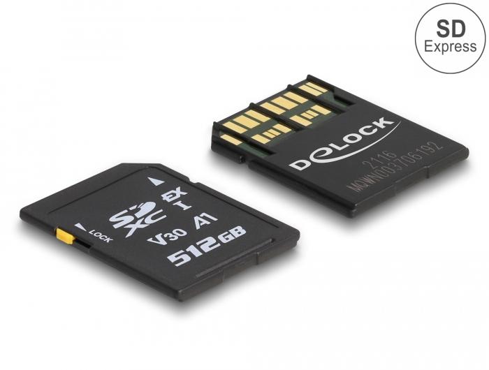 Carte mémoire Delock SD Express 512 Go - Delock
