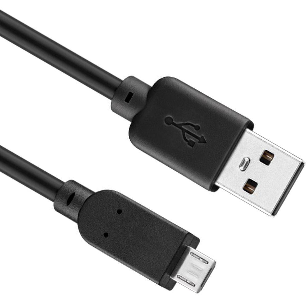 hoesten Afwijzen Albany Micro USB kabel - Versie: 2.0 - High Speed, Kleur: Zwart, Lengte: 3 meter.