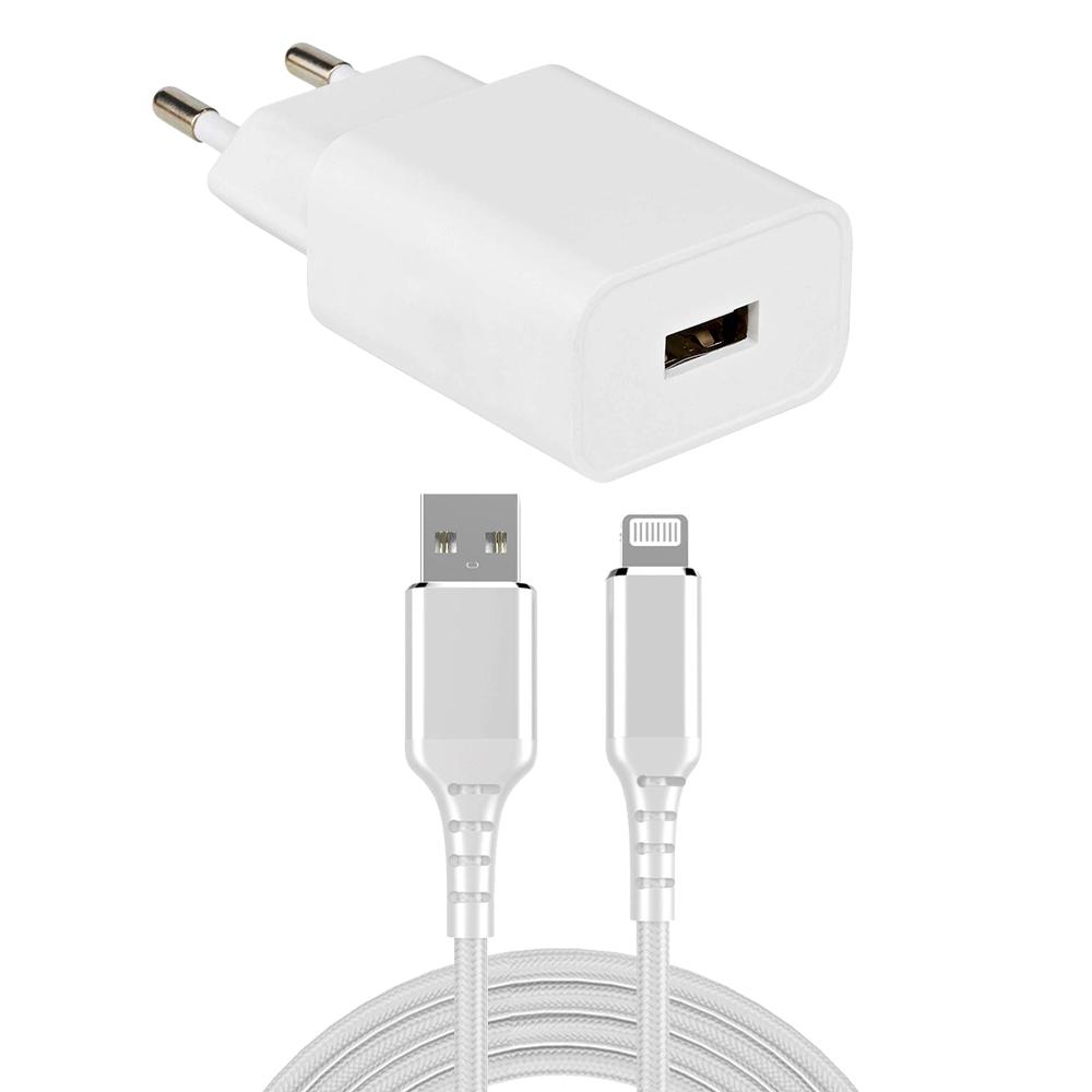 Chargeur USB + câble Lightning - Allteq