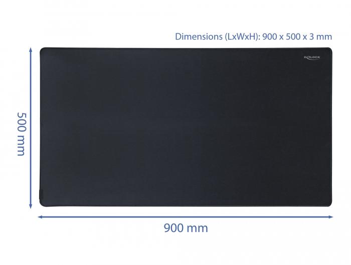 Delock Gaming Mauspad 900 x 500 mm - afwasbaar - Delock