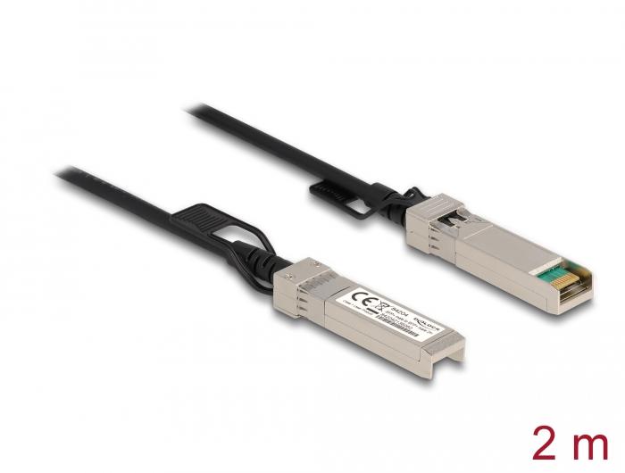 Delock Kabel Twinax SFP+ Stekker naar SFP+ Stekker 2 m - Delock