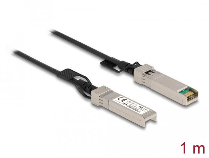 Delock Kabel Twinax SFP+ Stekker naar SFP+ Stekker 1 m