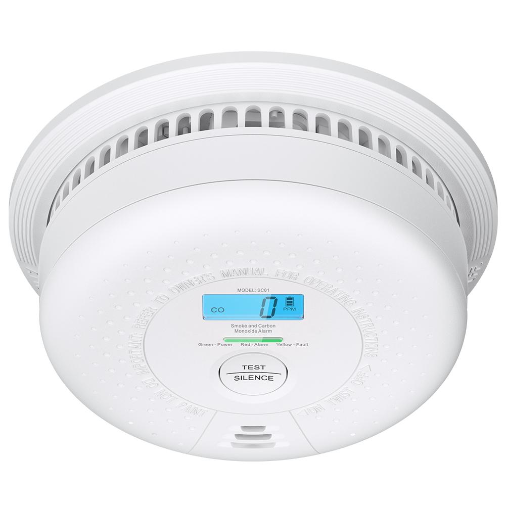 X-Sense SC01 rookmelder en koolmonoxidemelder 2-in-1 Figaro 10 jaar batterij LCD EN 14604