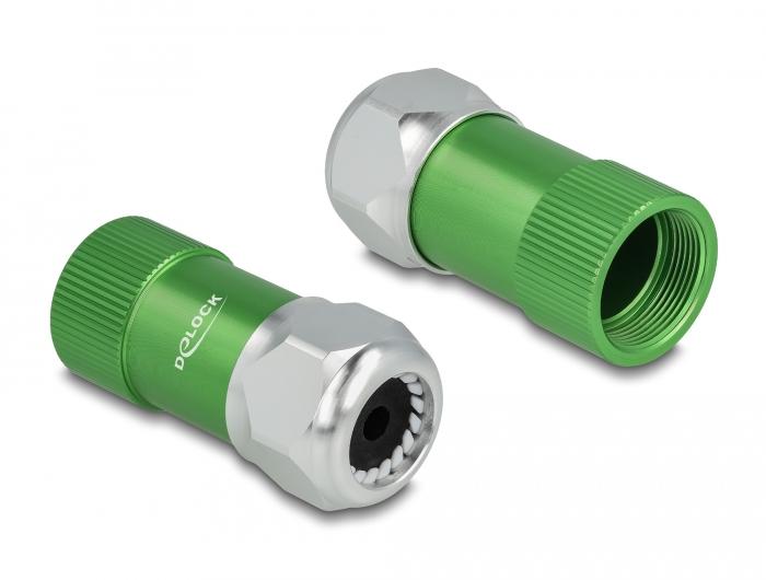 Delock Passe-câble 6,4 mm avec soulagement de traction et protection anti-torsion, étanche à la poussière - Delock