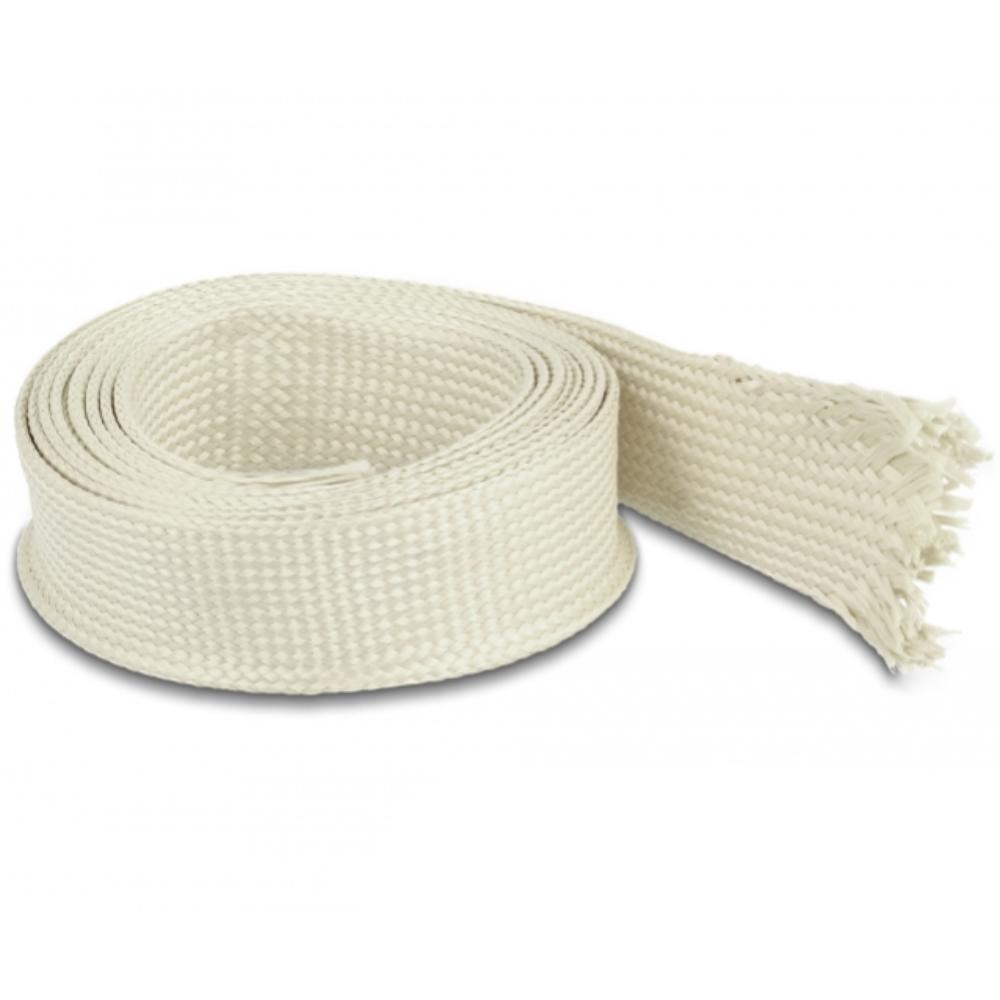Delock Geflechtschlauch aus Nomex Fasern 2 m x 25 mm weiß - Delock