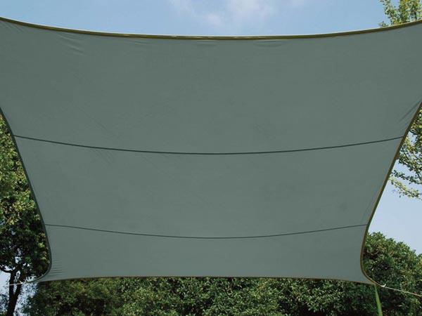 BRIS SOLEIL - RECTANGLE - 4 x 3 m - COULEUR : VERT GRIS - Perel