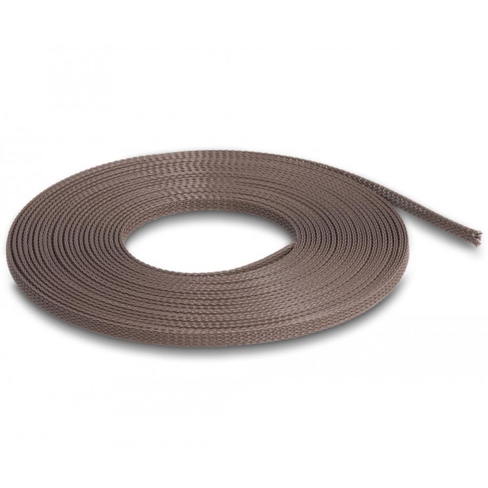 Delock: gaine tressée, anti-rongeurs, 5 m x 3 mm, marron. - Delock