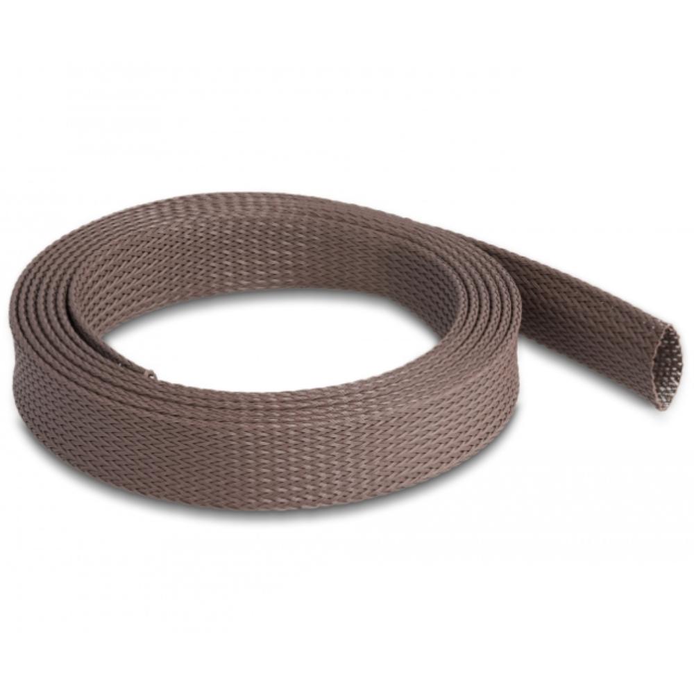 Delock Geflechtschlauch, 2 m, 25 mm, résistant rongeurs, brun. - Delock