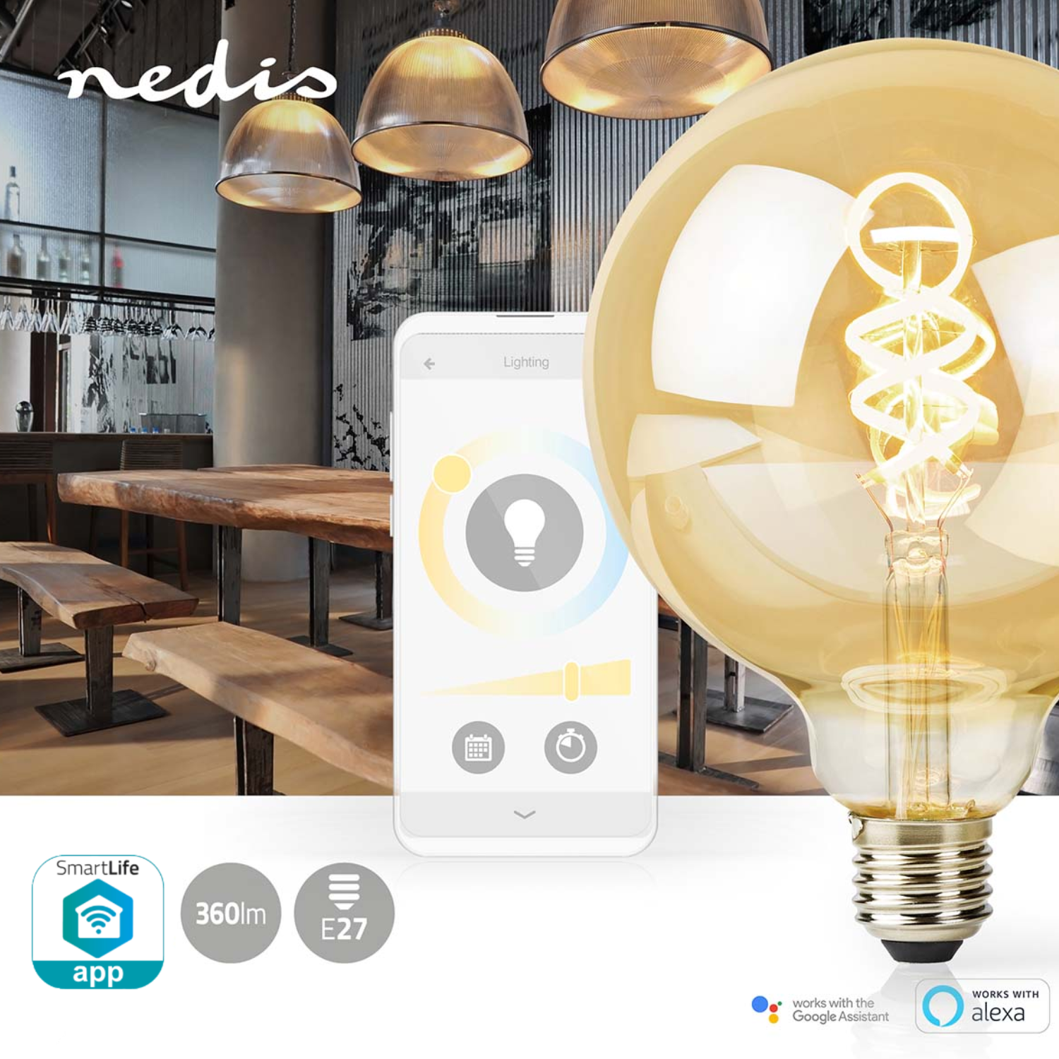 Smart filament lamp - Nedis