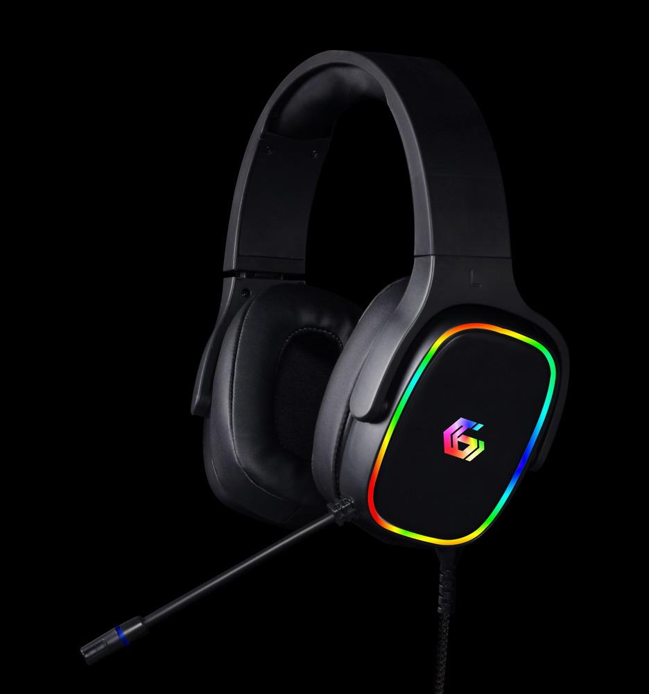 Casque de jeu surround USB 7.1 avec effets lumineux RGB - GMB Gaming