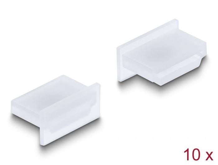 Delock Stofkap voor HDMI A-aansluiting zonder handvat 10 stuks transparant - Delock