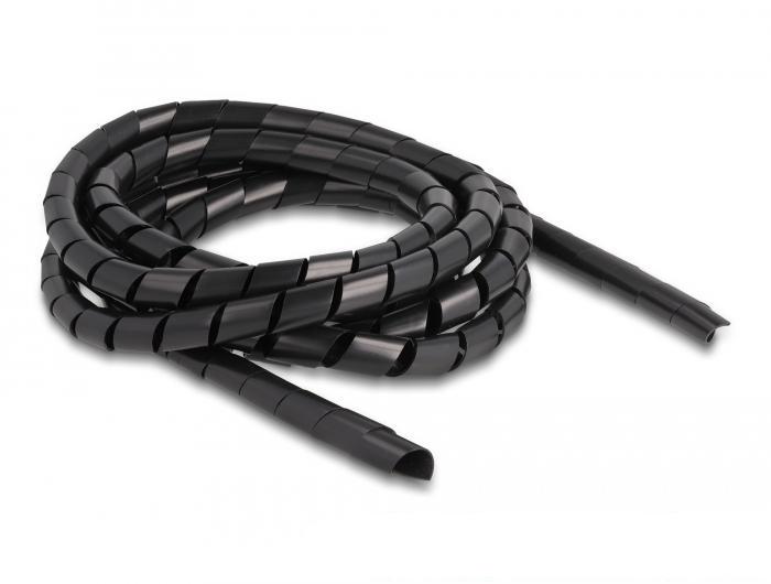 Delock gaine spirale flexible 2 m x 12 mm noire - Delock