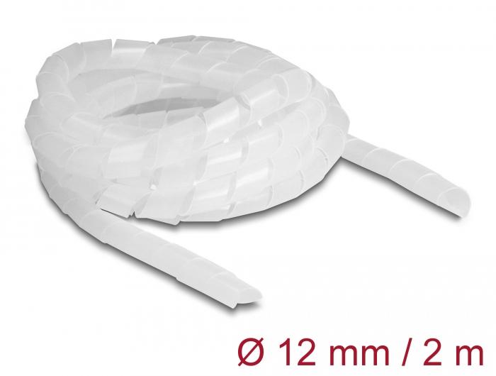 Delock Spiralschlauch flexibel 2 m x 12 mm transparant - Delock