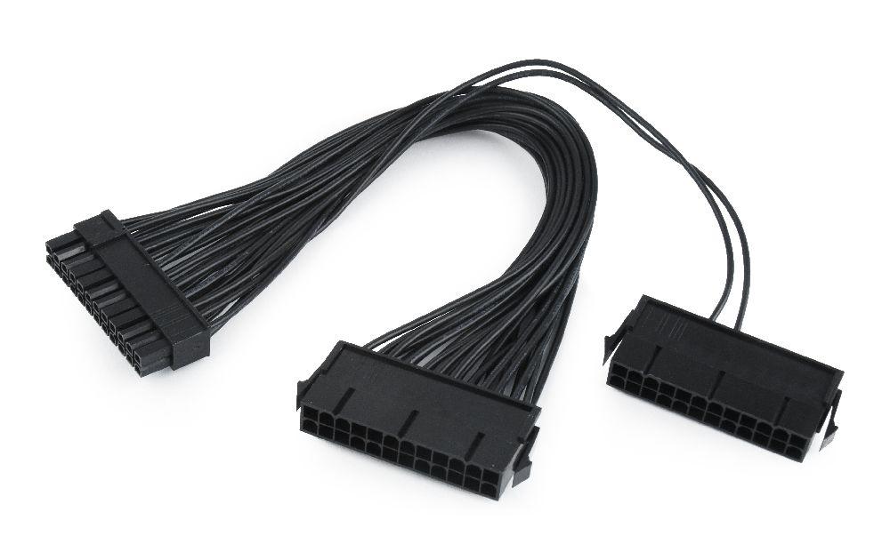 Dubbele 24-pins interne PC-voedingskabelverlenging, 0,3 m - CableXpert