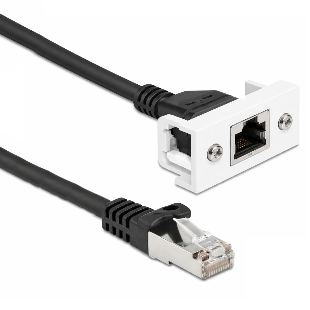 Delock S/FTP RJ45 câble, Easy 45 module, 25 cm - Delock