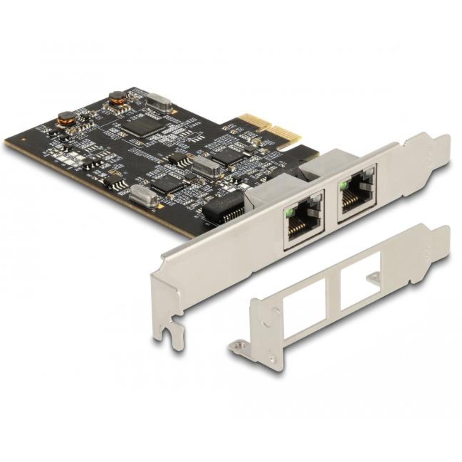 Carte Delock PCI Express x2 avec 2 x 2,5 Gigabit LAN i225 - Delock