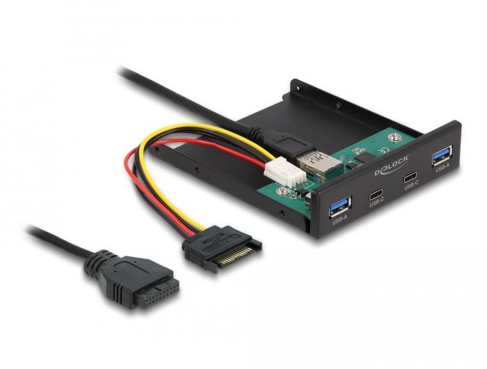 USB 2.0 Typ A + AUX Einbaubuchse Steckdose Einbau mit 100cm Kabel