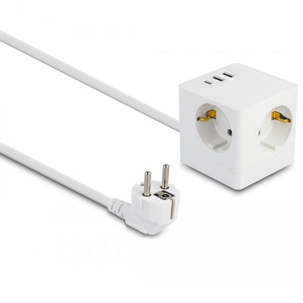 USB C + A stopcontact - Delock