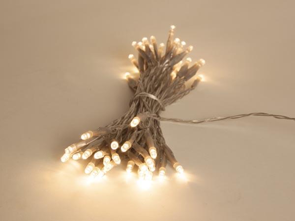 Showlight - 5 m - 40 warmwitte lampen - transparante kabel - dubbele stekker - Light creations