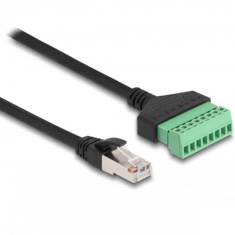 Adapter RJ45 naar klemmenblok - Delock