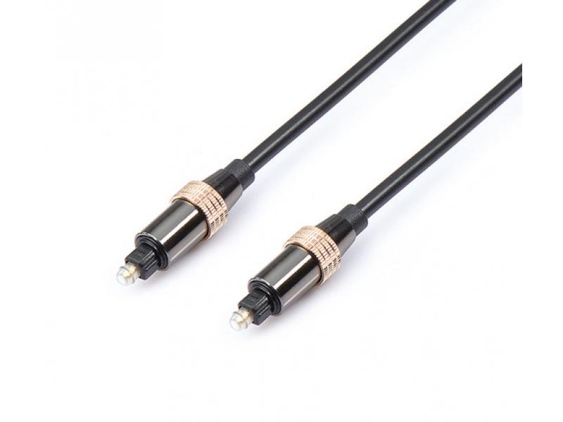 Câble audio optique Toslink Reekin - 5,0m PREMIUM (Noir) - Reekin