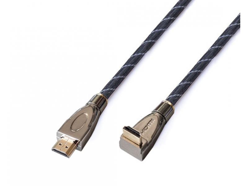 Reekin HDMI Kabel - 2,0 Meter - FULL HD Metaalstekker 90 (Hi-Speed m. Ether - Reekin