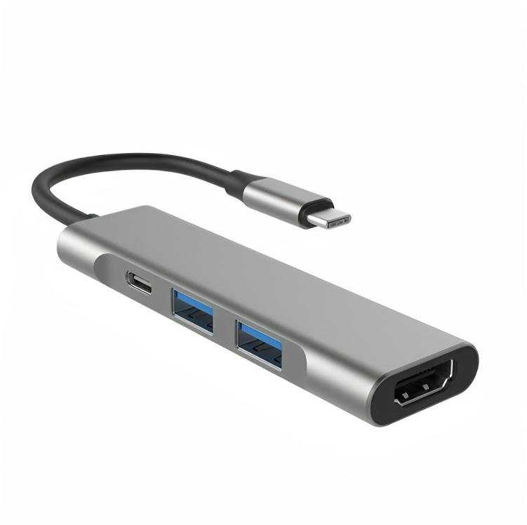 USB C hub – HDMI + 2x USB-A + USB-C – 4-poorts