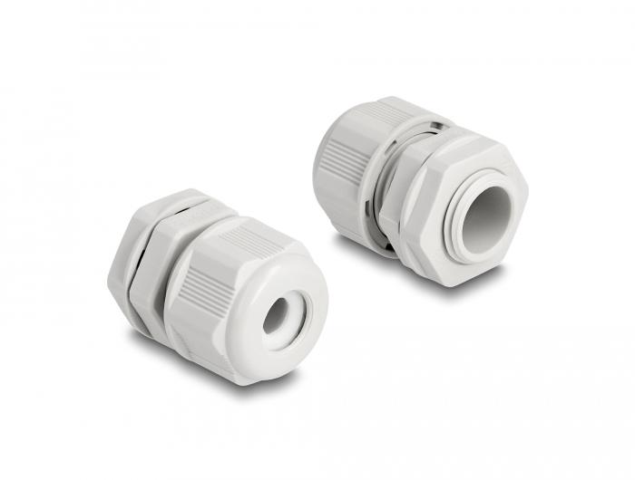 Delock EX kabelwartel M16 grijs 2 stuks - Delock