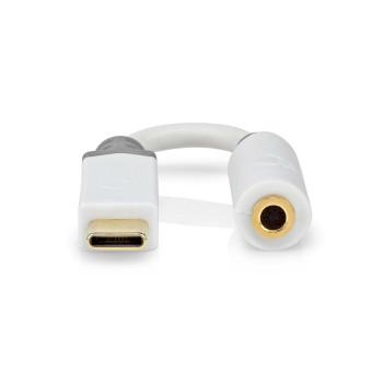 Nedis Adaptateur USB-C vers USB-C femelle + Jack 3.5 mm Blanc
