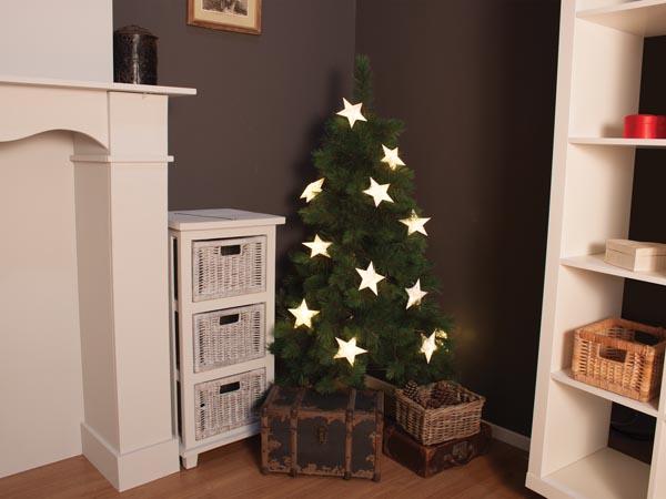 Paperstar - Guirlande - blanche - 10 m - 15 étoiles - 4,5 V - Light Creations
