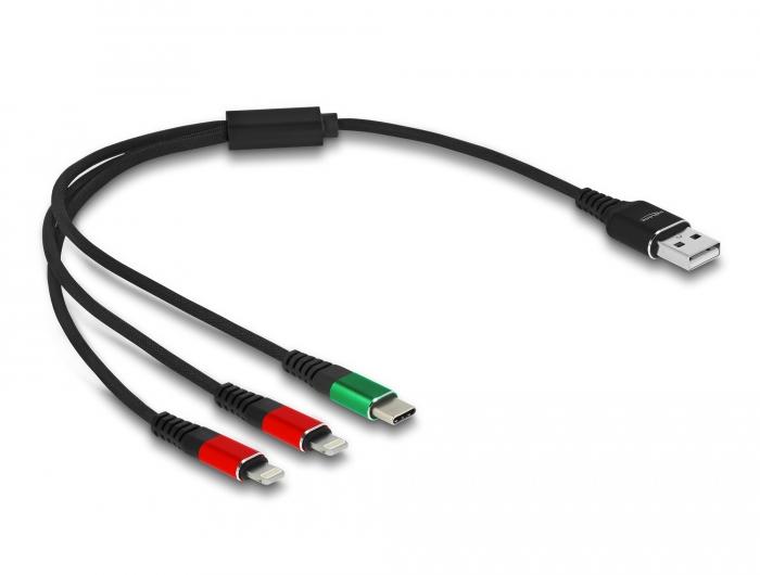 Câble d'alimentation 22AWG de 30 cm et connecteur DC-Jack mâle noir de 5,5