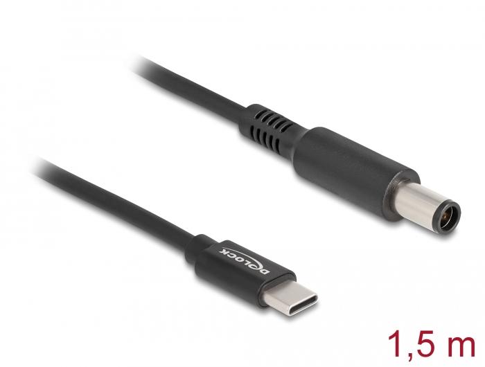 Delock Notebook-laadkabel USB Type-C™ Stekker naar Dell 7.4 x 5.0 mm Stekker
