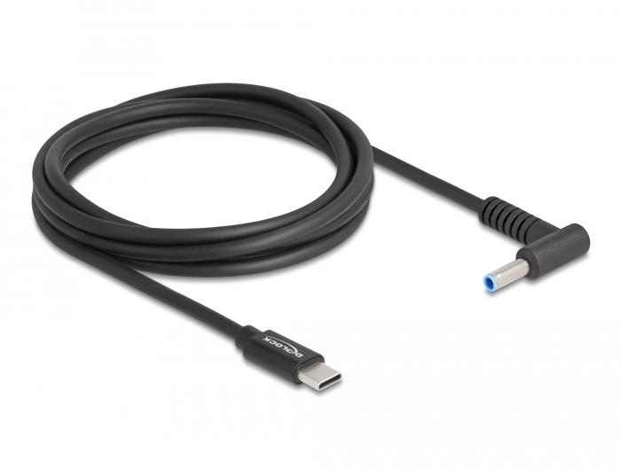 Delock Notebook-lade Kabel USB Type-C™ Stekker naar HP 4,5 x 3,0 mm Stekker - Delock