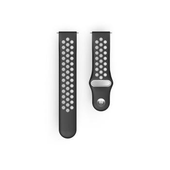 Bracelet sport pour Fitbit Versa 2/Versa (Lite), bracelet respirant, noir - Hama