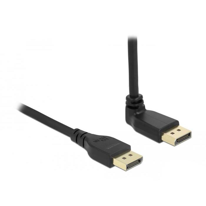 Delock DisplayPort 1.2 câble Connecteur droit vers Connecteur 90 oblique haut - Delock