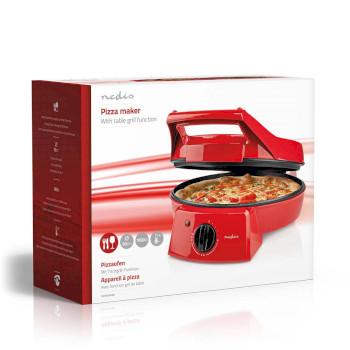 Machine à pizza et grill 30 cm température réglable 1800 W - Nedis