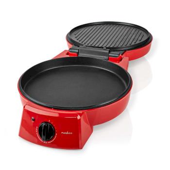 Machine à pizza et grill 30 cm température réglable 1800 W - Nedis