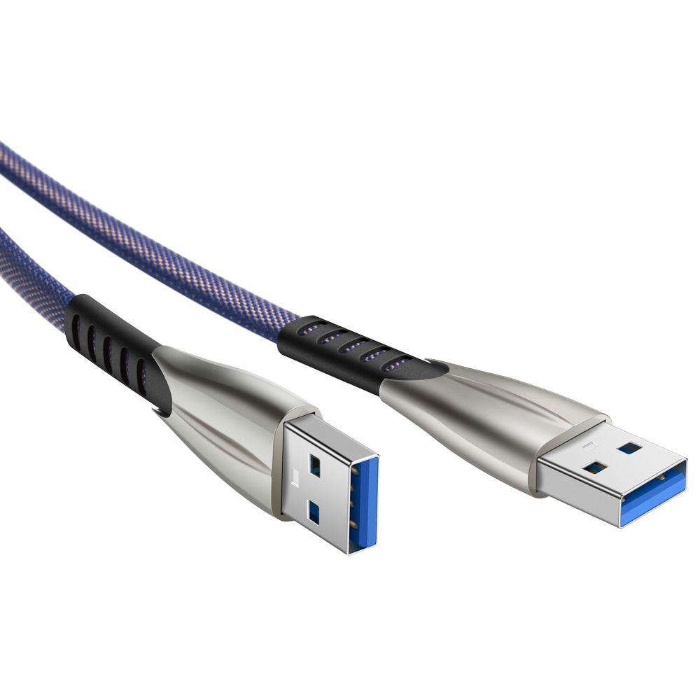 USB A naar USB A - 2 meter - Blauw - Allteq