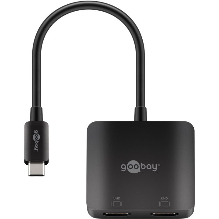 4K USB C naar 2x HDMI adapter