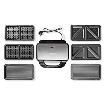 Multi grill Grill / Sandwich / Waffle 900 W 28 x 15 cm - Nedis