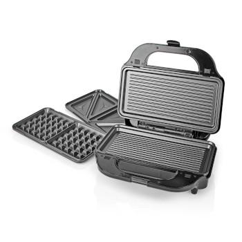 Multi grill Grill / Sandwich / Waffle 900 W 28 x 15 cm - Nedis