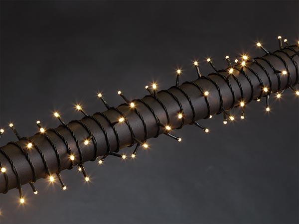 LUNA LED - 12 m - 160 LEDs - blanc - câble vert - Modulateur - 24 V - Vellight
