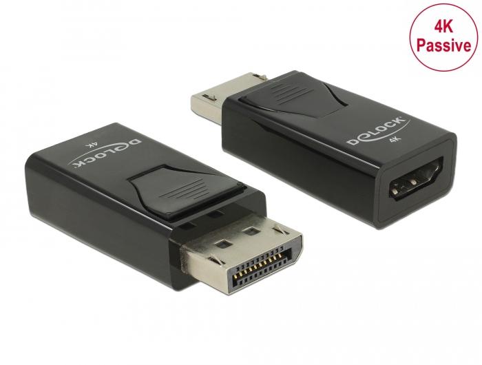 Adaptateur Delock 4K DisplayPort 1.2 vers HDMI passif