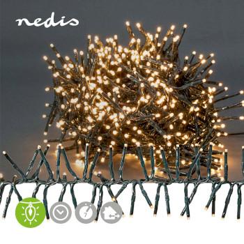 Éclairage décoratif Cluster 768 LEDs Blanc chaud 5.60 m Lumière - Nedis